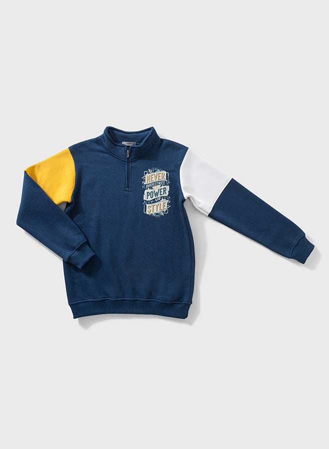 اون كيدز سويت شيرت للأولاد اليافعين مبطن فليس