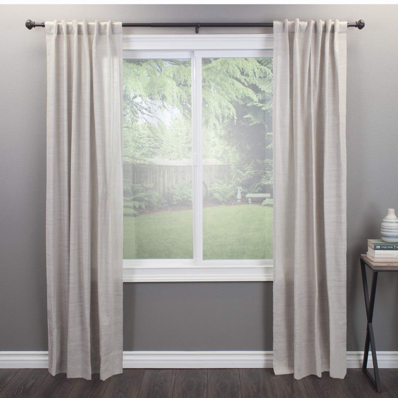 Decopolitan 1-Inch Urn Single Window Treatment Rod Set, 18 to 36-Inch, Bronze - Image 3