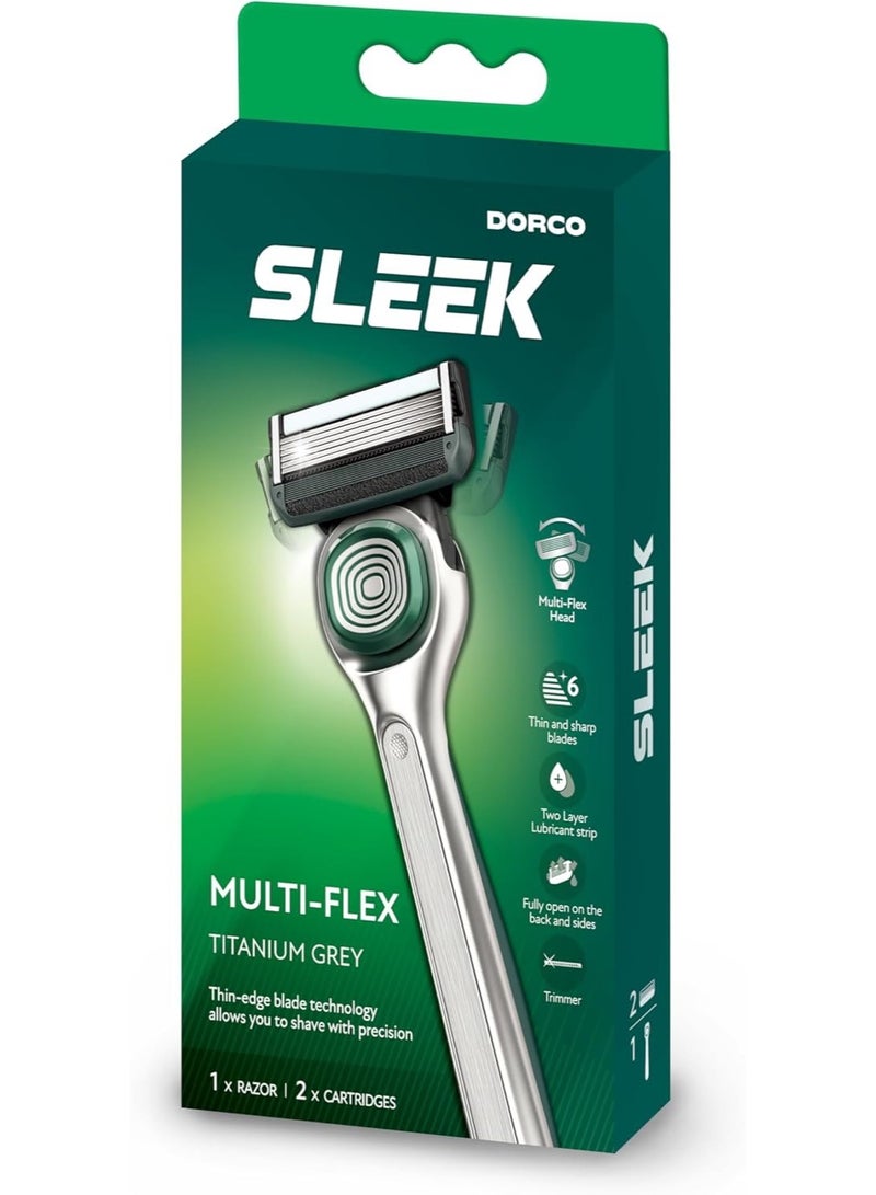 DORCO شفرة دوركو سليك بتقنية متعددة المرونة، 1 مقبض + 2 شفرات - Image 3