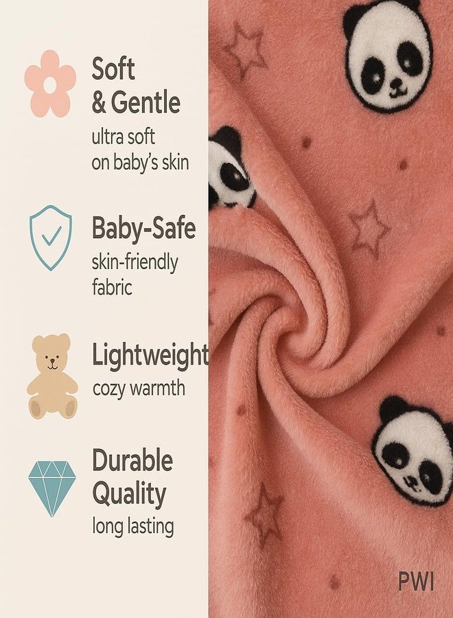 PWI Supersoft Baby Blanket Wrapper for Newborn | 30x40 inches | Lightweight AC Blanket for 0-2 Years | Ultra Soft & Skin-Friendly | Pack of 1-Brown - Image 4