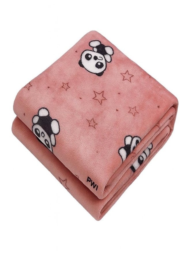 PWI Supersoft Baby Blanket Wrapper for Newborn | 30x40 inches | Lightweight AC Blanket for 0-2 Years | Ultra Soft & Skin-Friendly | Pack of 1-Brown - Image 1
