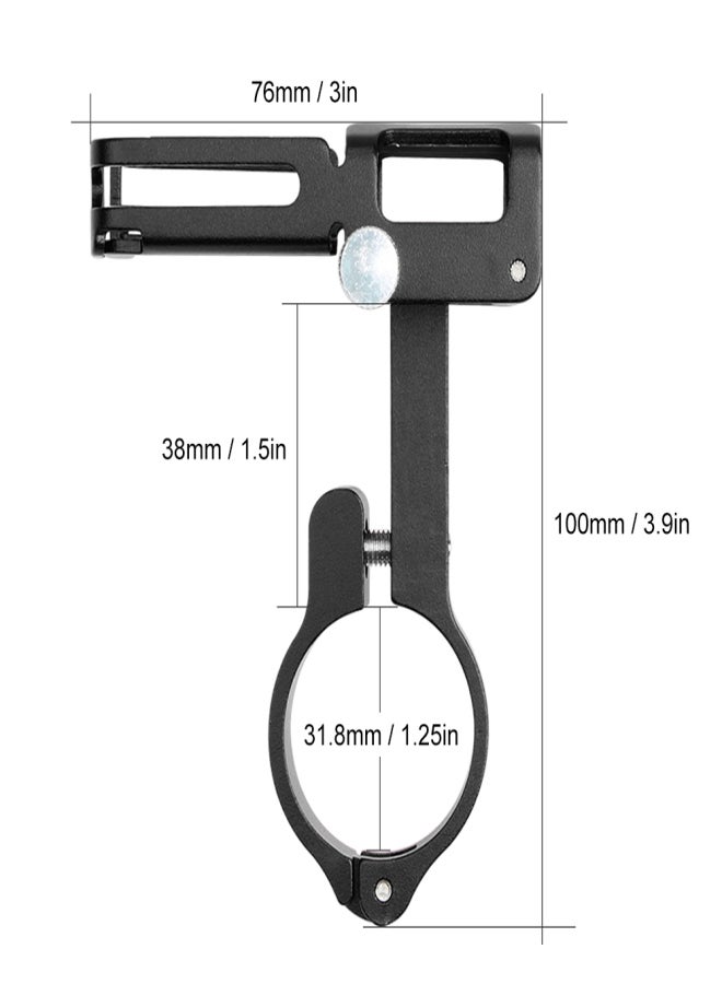 GUB Aluminum Alloy Bike Phone Holder Universal Bicycle Phone Mount Motorcycle Phone Holder with Silicone Buckle Fastener - Image 3
