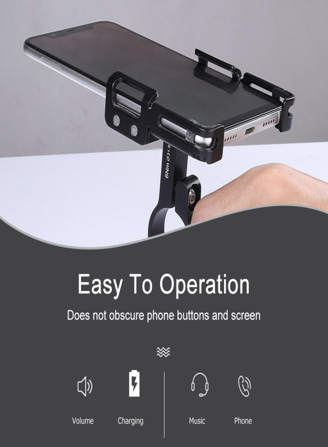 GUB Aluminum Alloy Bike Phone Holder Universal Bicycle Phone Mount Motorcycle Phone Holder with Silicone Buckle Fastener - Image 2