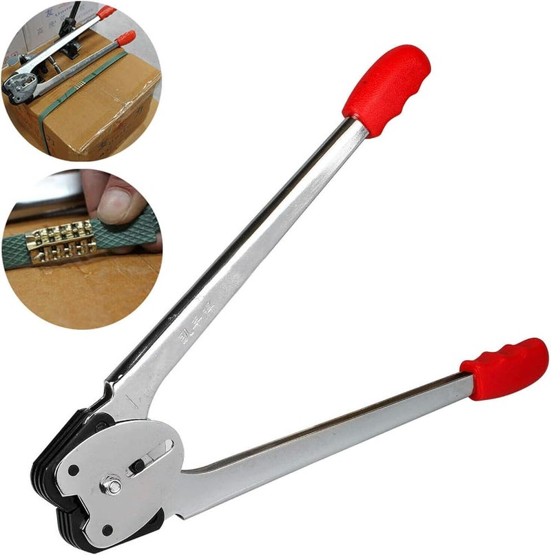 Palmarosa Heavy Duty Manual 4 in 1 PET/PP Manual Strapping Tools Packing Machine Set Tensioner & Sealer 100m Packing Belt - Image 4