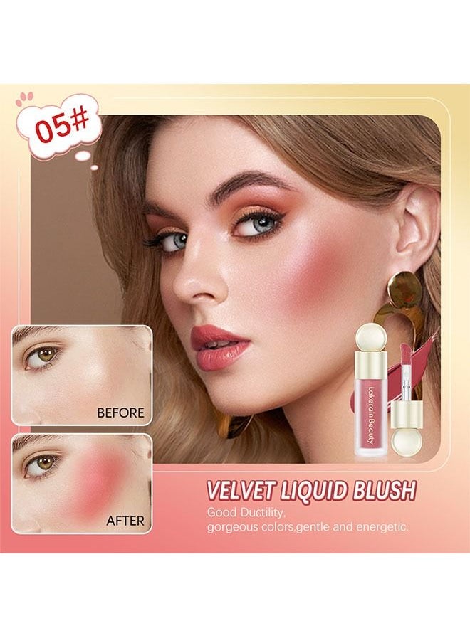 lakerain - Velvet Liquid Blush Lightweiht，Long Lasting，Create a Natural and Vibrant Makeup 05 - Image 1