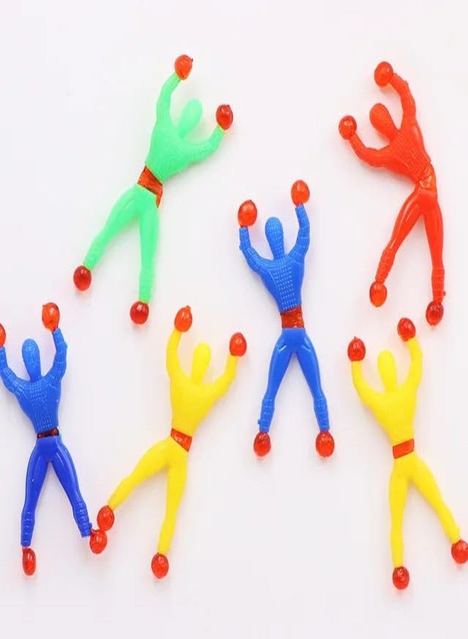 Sawkirp darshraj Wall Climbing Man Sticky Wall Climber Toy Rolling Man For Kids Stretchy Sticky Novelty Toy For Children Toys Gift For Kids Chipko Sticky Wall Climbing Toys (Pack Of 5), Multicolor - Image 1