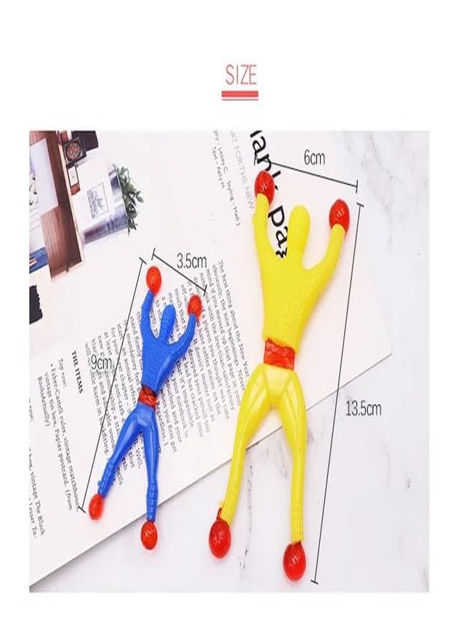 Sawkirp darshraj Wall Climbing Man Sticky Wall Climber Toy Rolling Man For Kids Stretchy Sticky Novelty Toy For Children Toys Gift For Kids Chipko Sticky Wall Climbing Toys (Pack Of 5), Multicolor - Image 3