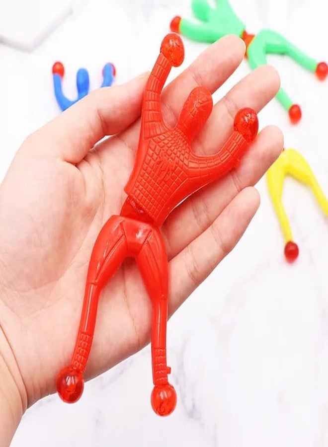 Sawkirp darshraj Wall Climbing Man Sticky Wall Climber Toy Rolling Man For Kids Stretchy Sticky Novelty Toy For Children Toys Gift For Kids Chipko Sticky Wall Climbing Toys (Pack Of 5), Multicolor - Image 2
