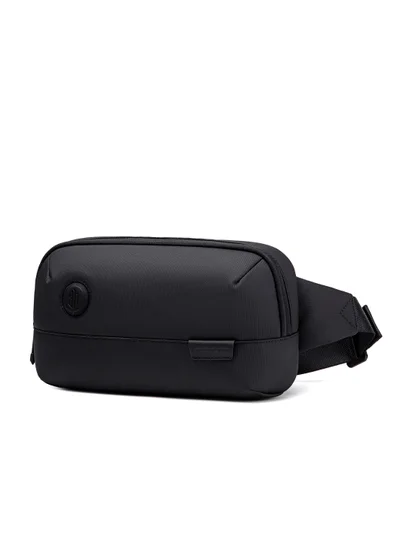 ARCTIC HUNTER Waist Bag Anti-Theft Water Resistant Shock Proof Business Leisure Crossbody Chest Bag for Men Women Y00557 Black