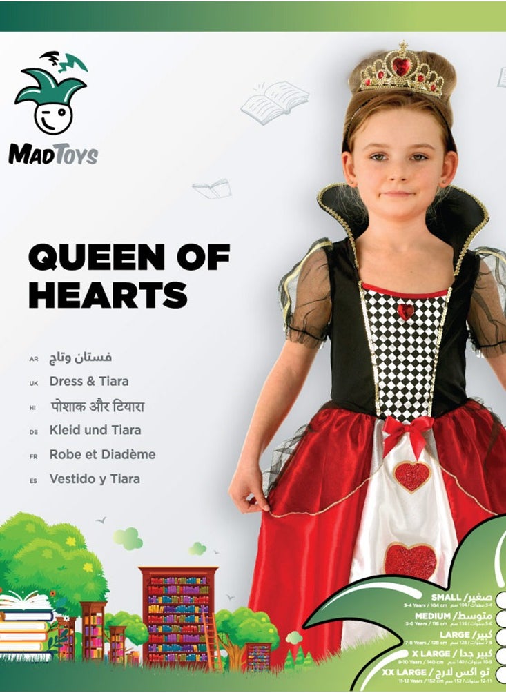 Queen of Hearts Book Week and World Book Day Roleplay Theme Party Child Costumes, Girls Fancy Dress Ages 3 to 10 yrs - pzsku/Z4051A1BD5700C7B6930DZ/45/_/1706773076/164950dd-863e-4f59-9ba9-dbde0330cd70