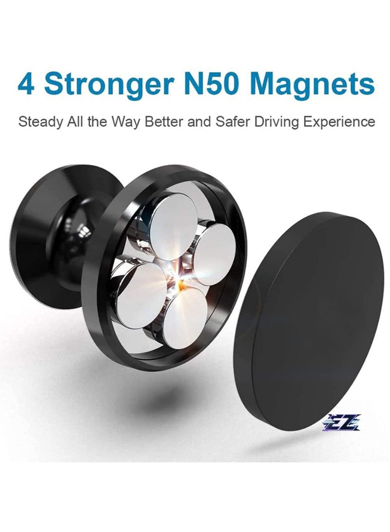 ELTRAZONE Magnetic Mobile Holder for Car – Rotary Suction Cup Design (Black), Secure Mount for Smartphones - Image 2