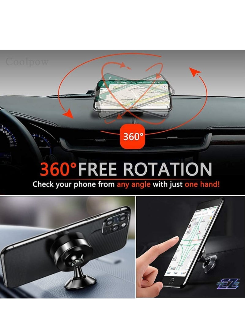 ELTRAZONE Magnetic Mobile Holder for Car – Rotary Suction Cup Design (Black), Secure Mount for Smartphones - Image 3