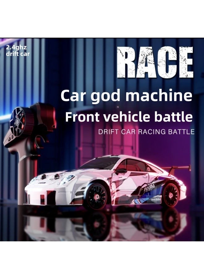 Daifa High Speed RC Remote Control Drift Car 911 Stunt Four-wheel Drive Fine Speed Drift Beginner's Practice Children's Toys-Color:911 Pink -Scale:Chinese Color Box Comes Standard  - Image 2
