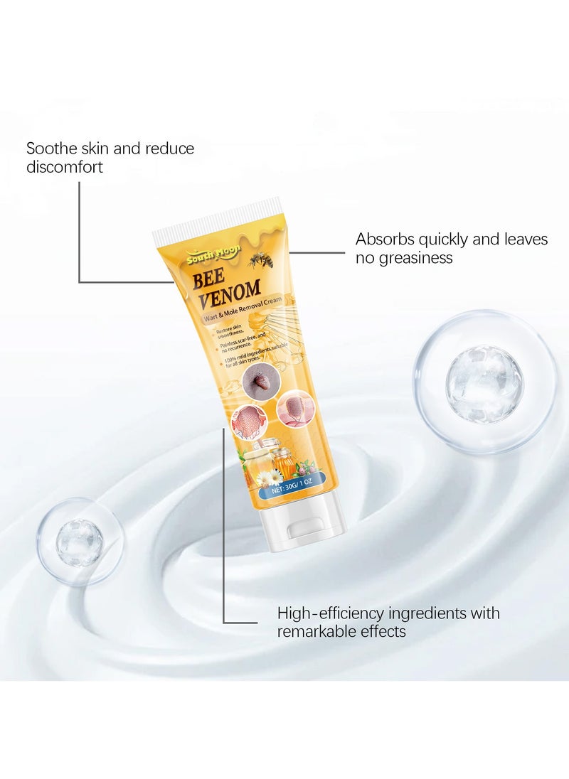 3-pack Bee Venom Wart Removal Cream, Improves Pimples, Moles and Repairs Skin 30ml*3