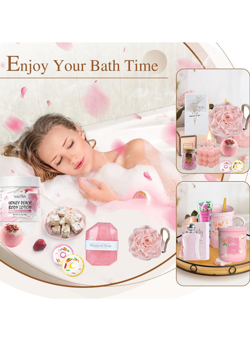 مس تيارا سلال هدايا للنساء - مجموعة صندوق هدايا عيد الميلاد تحتوي على 18 قطعة هدايا ملهمة، وحزم علاج سبا مريحة للنساء، والصداقة، وهدايا الصديقات - Image 4