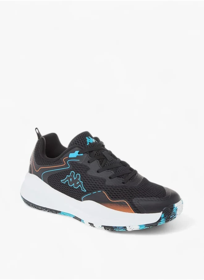 Kappa Mens Logo Print Sports Shoes With Lace-Up Closure