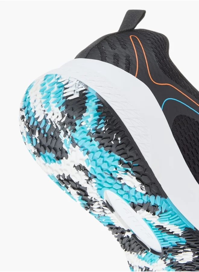 كابا Mens Logo Print Sports Shoes With Lace-Up Closure