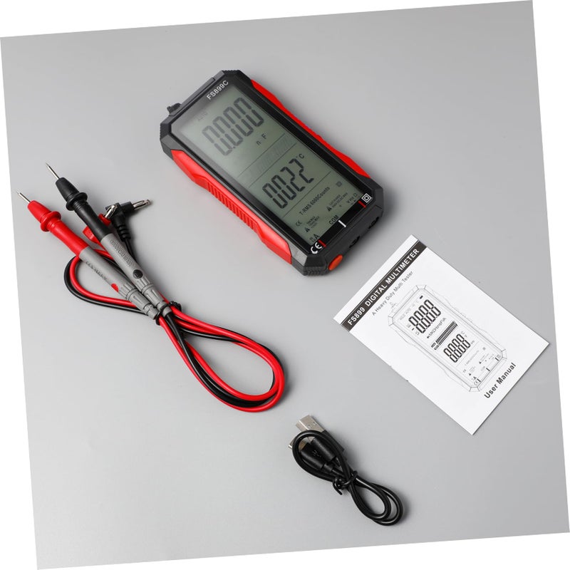 Digital Multimeter High Precision Voltage Resistance Tester Large Display Auto Range Compact Portable - Image 3