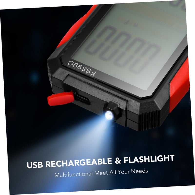 Digital Multimeter High Precision Voltage Resistance Tester Large Display Auto Range Compact Portable - Image 4