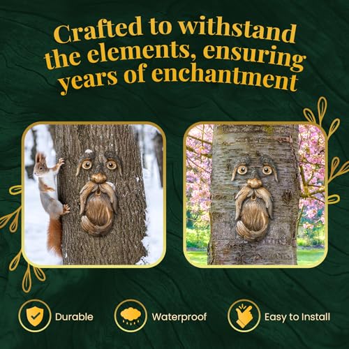 Tree Poetry Tree Face, Tree Faces Outdoor, Tree Art, Tree Decorations Outdoor, Tree Faces, Tree Stump Decor, Face for Tree Trunk, Outdoor Tree Decorations, Tree face Decor, Tree Faces Decor Outdoor, Tree Eyes - Image 4