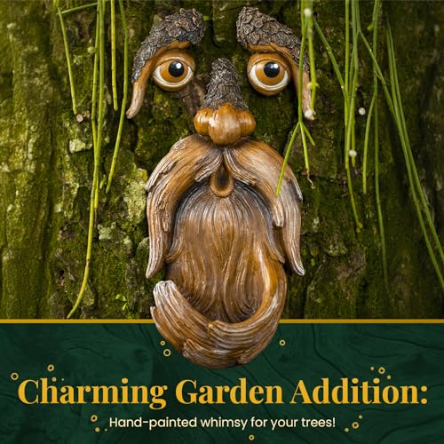 Tree Poetry Tree Face, Tree Faces Outdoor, Tree Art, Tree Decorations Outdoor, Tree Faces, Tree Stump Decor, Face for Tree Trunk, Outdoor Tree Decorations, Tree face Decor, Tree Faces Decor Outdoor, Tree Eyes - Image 2