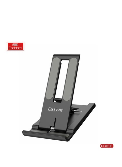 Earldom EH161 Desktop Phone Holder, Foldable - Sturdy Design - Multi-angle – Black