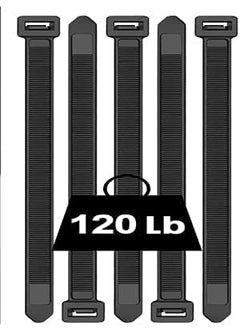 SCHOFIC SCHOFIC Cable Zip Ties Heavy Duty 300 MM Size 12 INCH Ultra Strong Plastic Polyamide Wire Ties with 120 Pounds Tensile Strength Nylon Tie Wraps with 72 MM Width BLACK 25  - Image 1