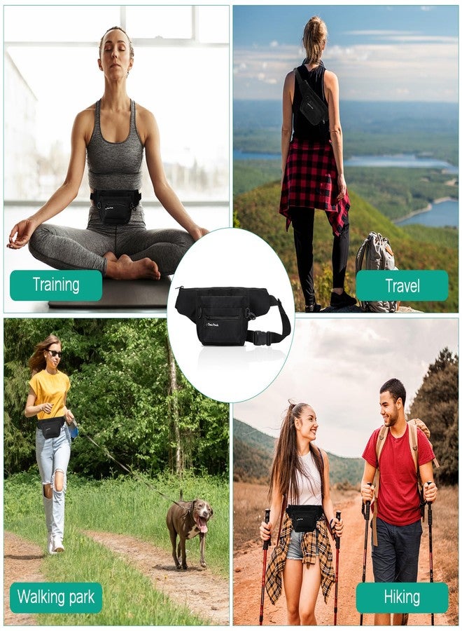 ORIA Waist Pack, Dog Treat Pouch for Training, Waterproof Fanny Pack with Adjustable Belt, Quick Opening Design, Large Capacity, for Walking, Traveling, Running, Hiking, Shopping - Image 5