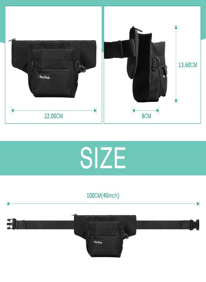 ORIA Waist Pack, Dog Treat Pouch for Training, Waterproof Fanny Pack with Adjustable Belt, Quick Opening Design, Large Capacity, for Walking, Traveling, Running, Hiking, Shopping - Image 3