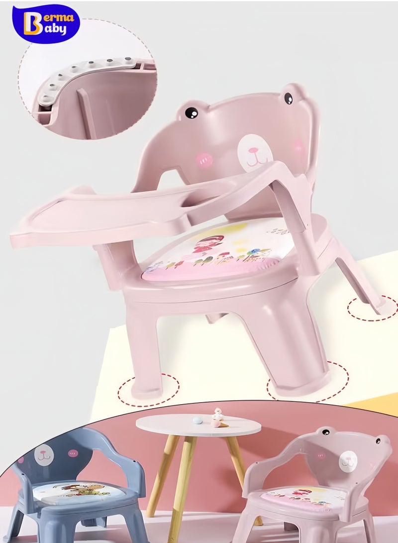 Berma Baby 2 in 1 Baby Multifunctional Feeding Chair Removable Food Tray Kids Anti Slip Dining Chair  - Image 1