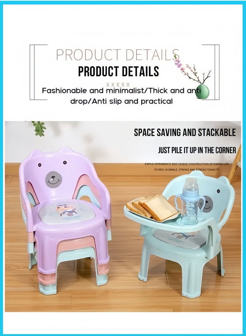 Berma Baby 2 in 1 Baby Multifunctional Feeding Chair Removable Food Tray Kids Anti Slip Dining Chair  - Image 4