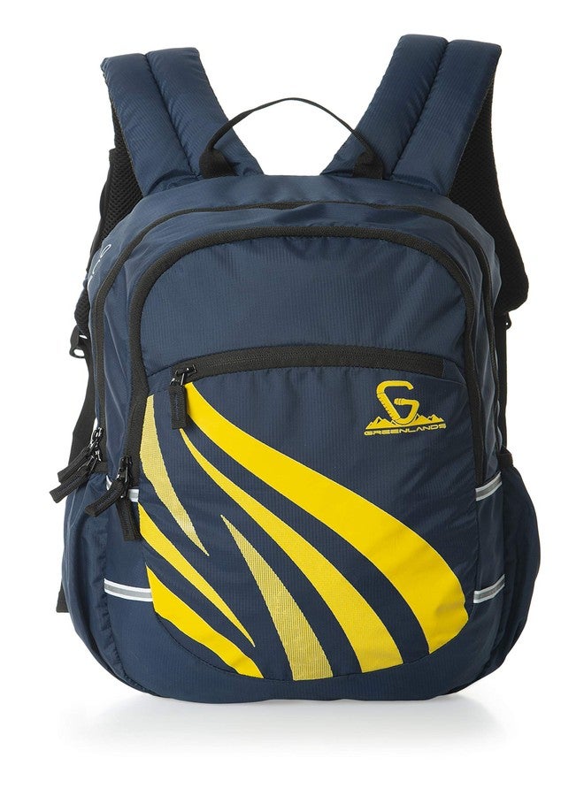 GREENLANDS 29L Inferno Campus Backpack - Water-Resistant, Well-Padded Office Bag for Men & Women - Navy - Image 1