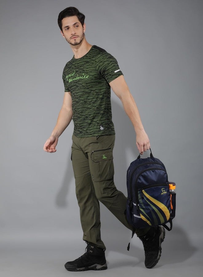 GREENLANDS 29L Inferno Campus Backpack - Water-Resistant, Well-Padded Office Bag for Men & Women - Navy - Image 3
