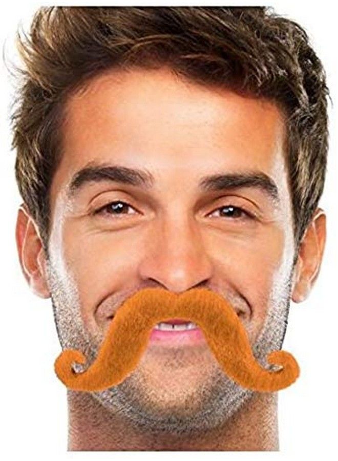 Amscan 39012205 Fun Felt Mustache Party Costume Orange - Image 3
