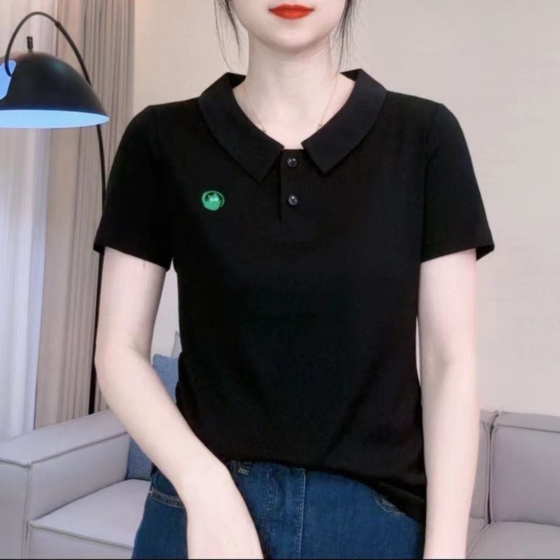 Women's Summer Casual Short Sleeve Cotton T-Shirt - Image 1