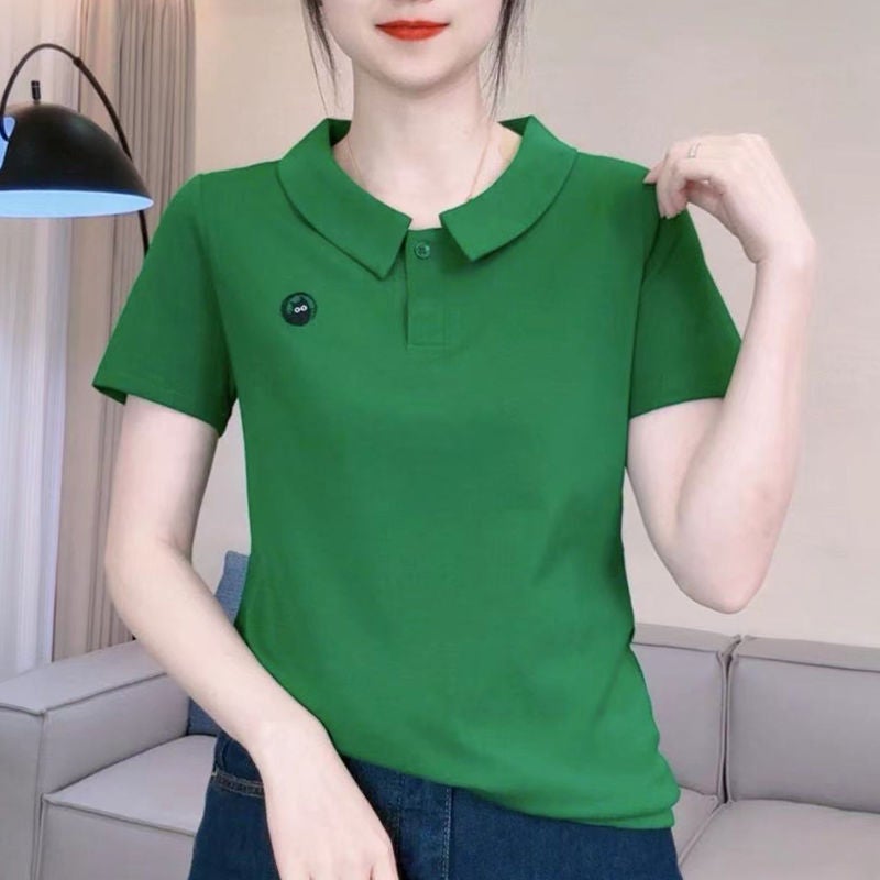 Women's Summer Casual Short Sleeve Cotton T-Shirt - Image 3