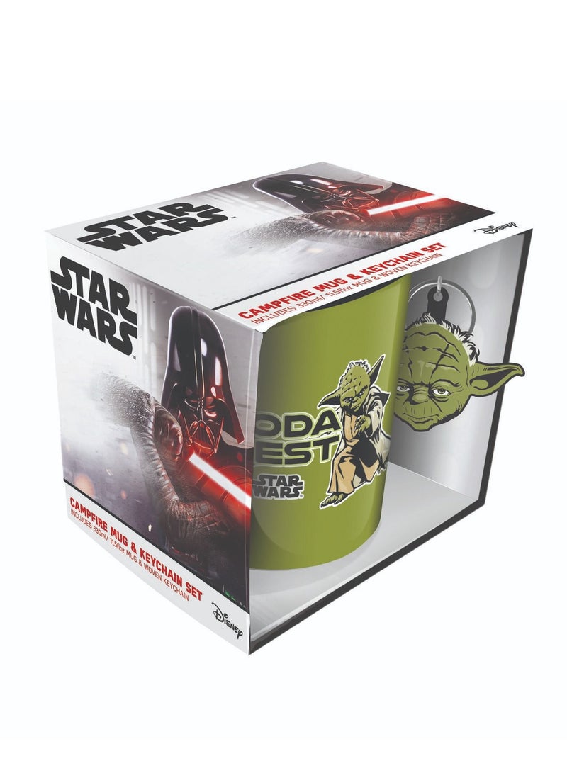 Star Wars Yoda Best Gift Set Mug & Keychains - Image 2