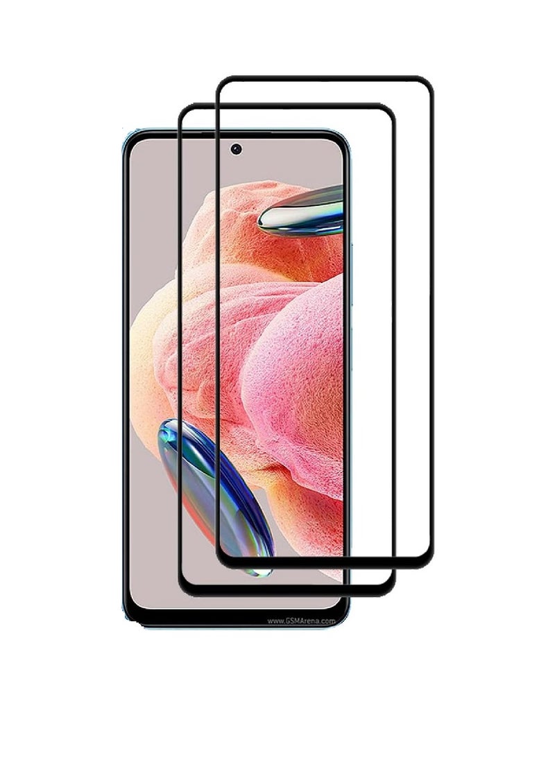 Super 2 Pieces Tempered Glass Screen Protector 5D Designed For Xiaomi Redmi Note 12S Full Glue Edge to Edge Full Screen Coverage And Bubble Free - Image 1