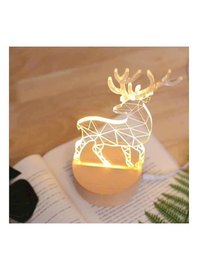 3D Bedside Table Lamp Yellow - Image 3