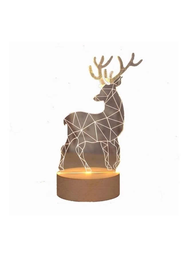 3D Bedside Table Lamp Yellow - Image 1