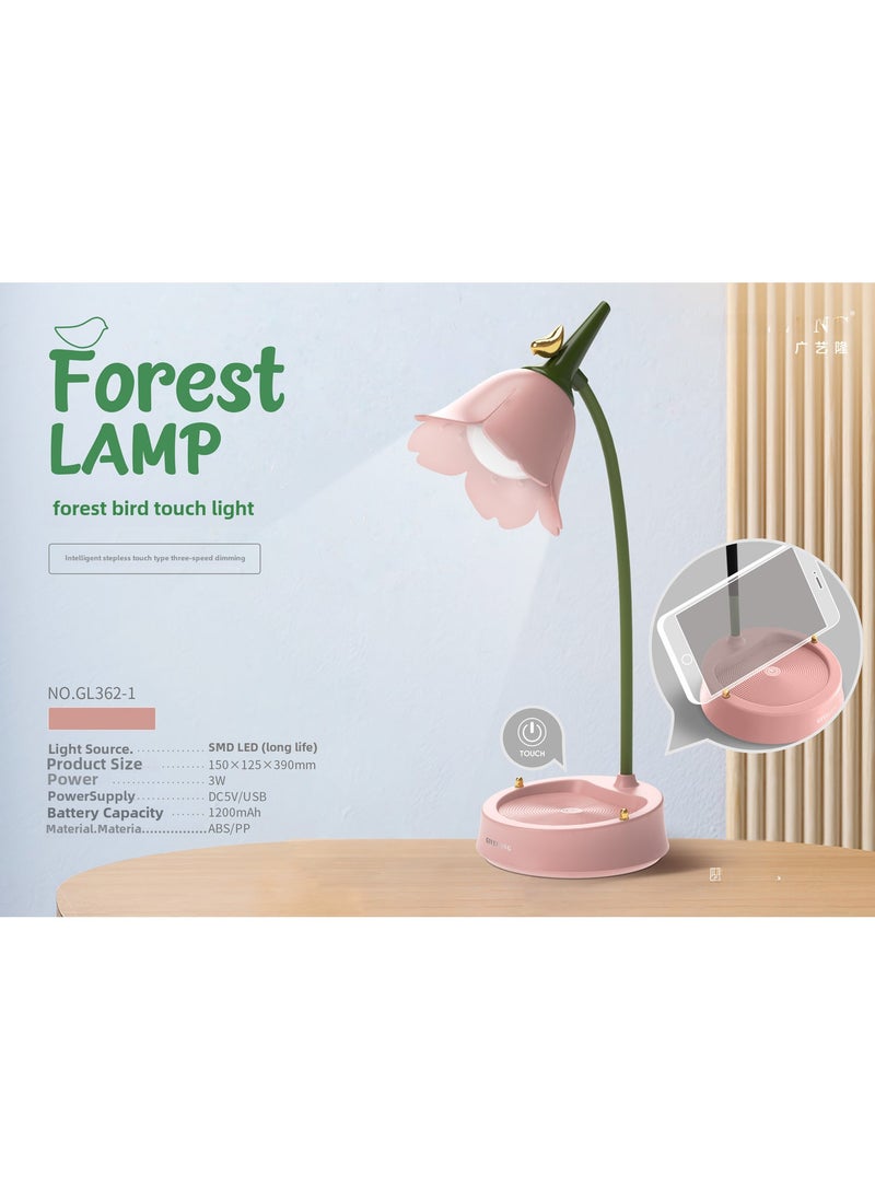 Multi-Function Eye-Care Study Light Pink 
