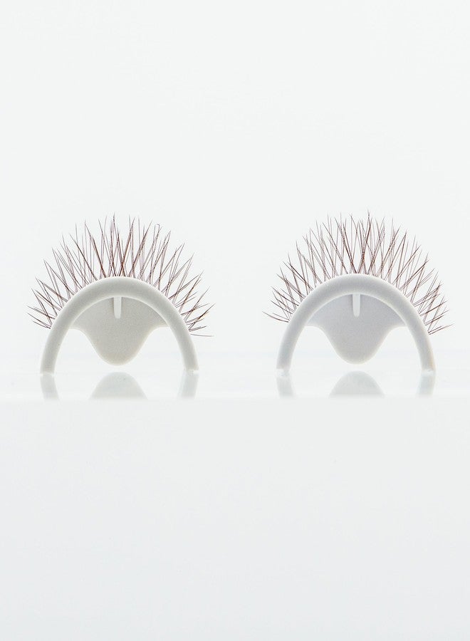 EMILYSTORES Brown Lashes Pre-Glued Self Adhesive Eyelashes, Natural Press on Lashes Reusable, With Tweezer Applicator 5 Pairs (DLP07) - Image 4