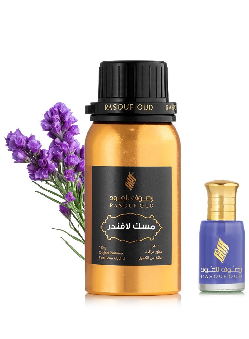 RASOUF Musk Lavender Scented Oil Perfume - 100g - Image 1