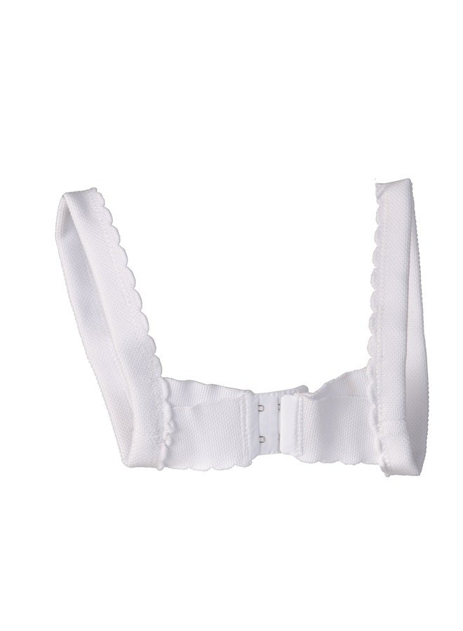 DMI Adjustable Upper Back Shoulder Support Brace Posture Perfect Band, For Men and Women, One Size Fits Most, White - Image 5