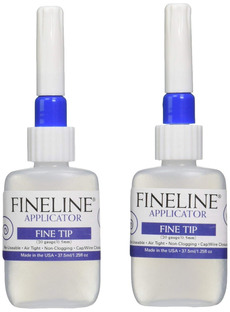 Fineline Applicators 20 Gauge Applicators Bottles Empty pack of 2