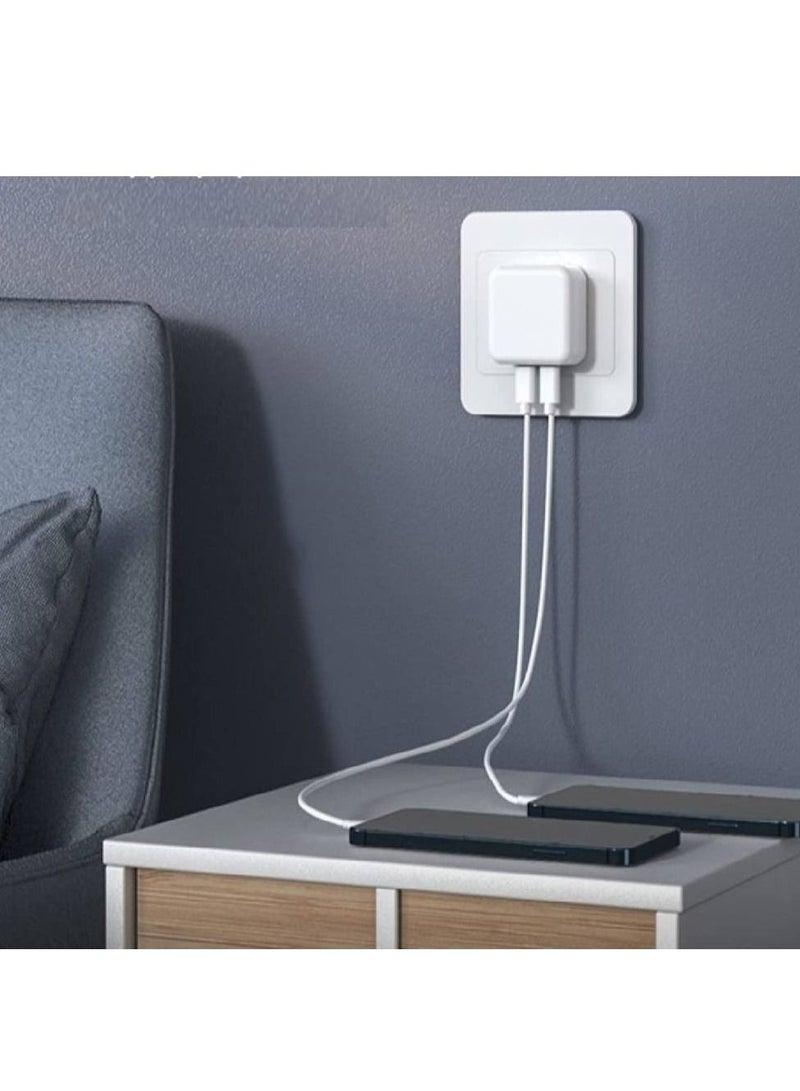 35W Dual Ports Fast Charging USB-C+C Power Adapter For Mobile iPhone 13 14 Series - Image 3