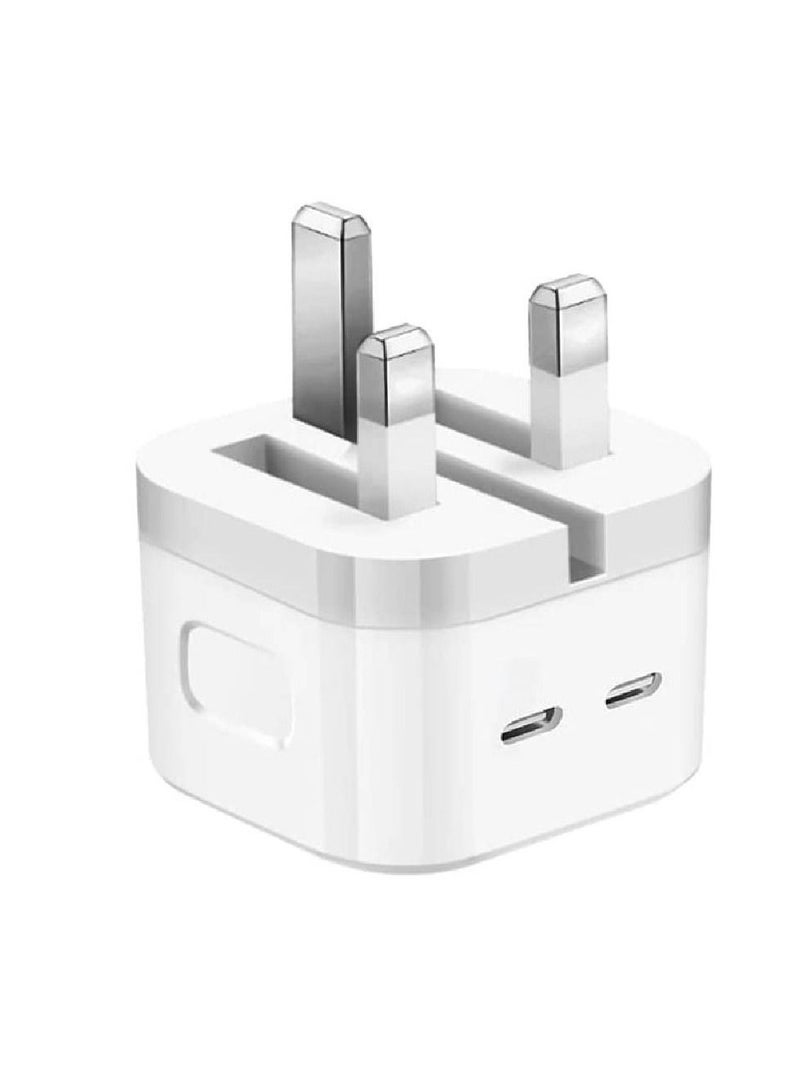 35W Dual Ports Fast Charging USB-C+C Power Adapter For Mobile iPhone 13 14 Series - Image 4