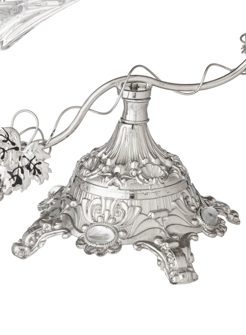 Dania Silver bi-metal sweet holder with glass plate - Image 4