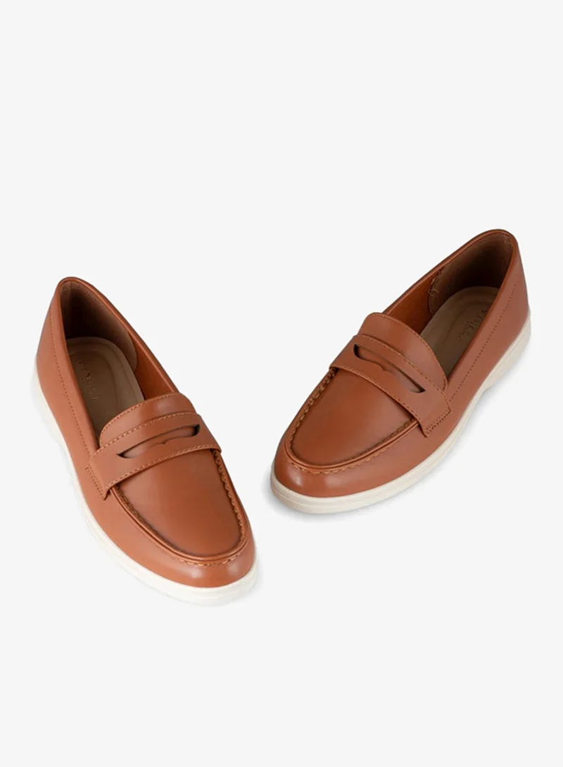 Vincci Brown Women Pointed Toe Flat Pumps for Women | Best Price UAE