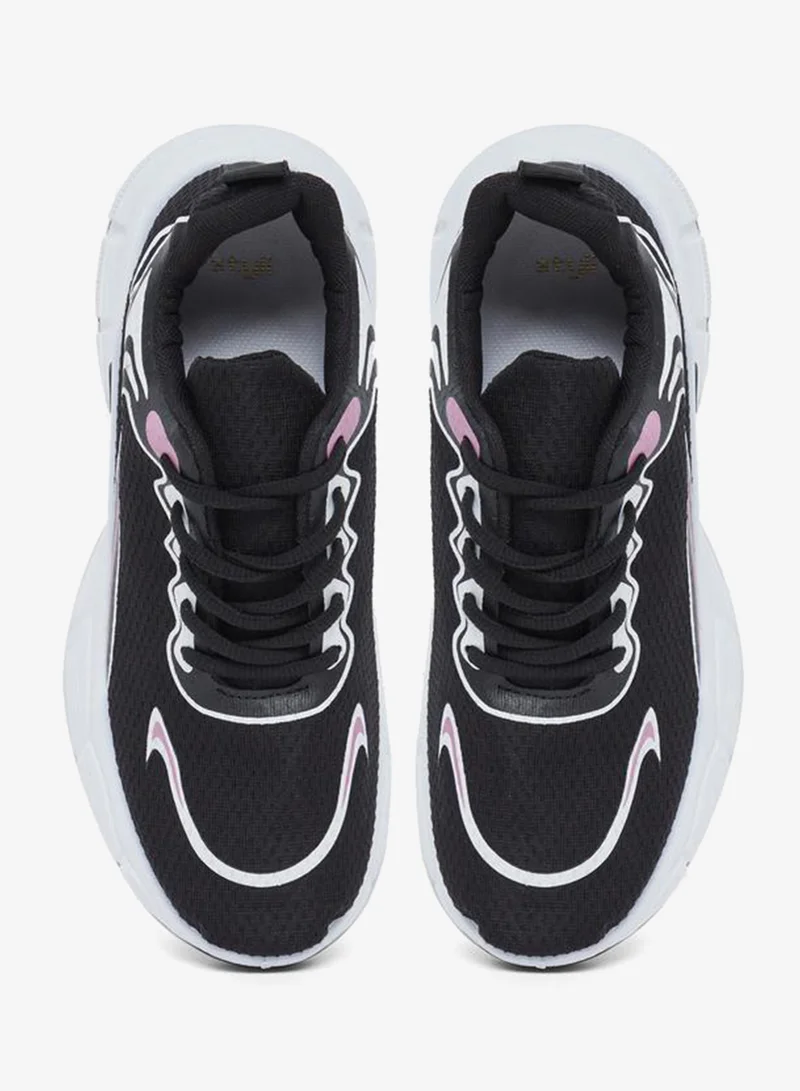 Styli Active  Chunky Sole Lace Up Sneakers for Women | Best Price UAE